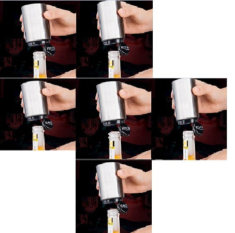 Premium Bottle Opener, Stainless Steel Automatic Push Down No Damage Quick to Open Small Portable Bottle Cap Openers for Home Bars Picnic Camping Hiking