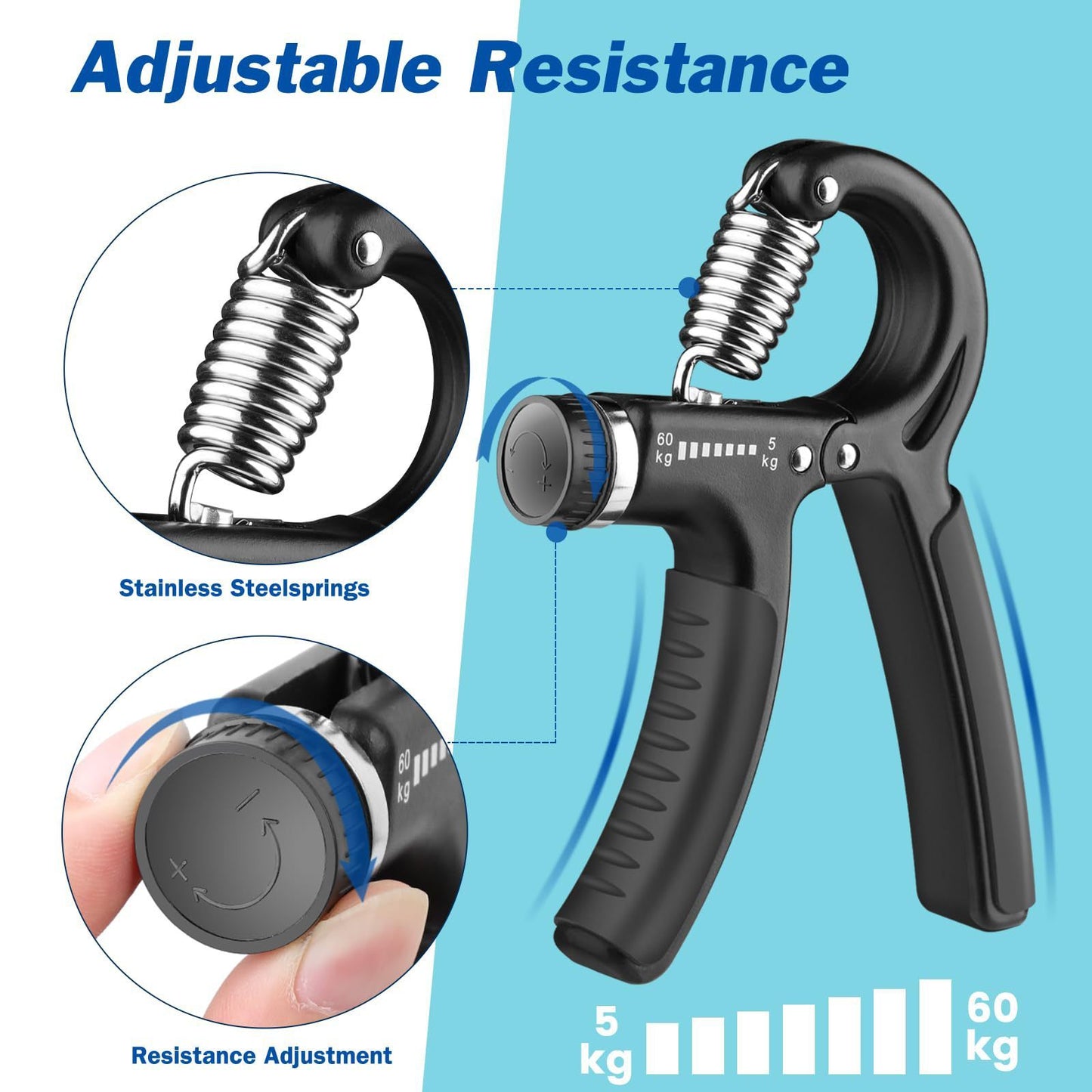 Professional Hand-Strength and Muscle Developer - Adjustable Tension