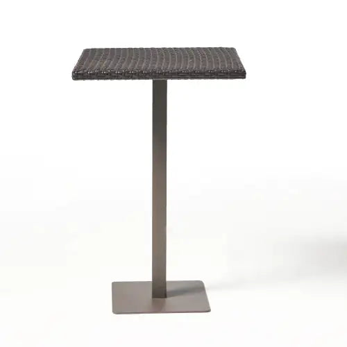 Home Outdoor 26" Wicker Square Bar Table, Multibrown