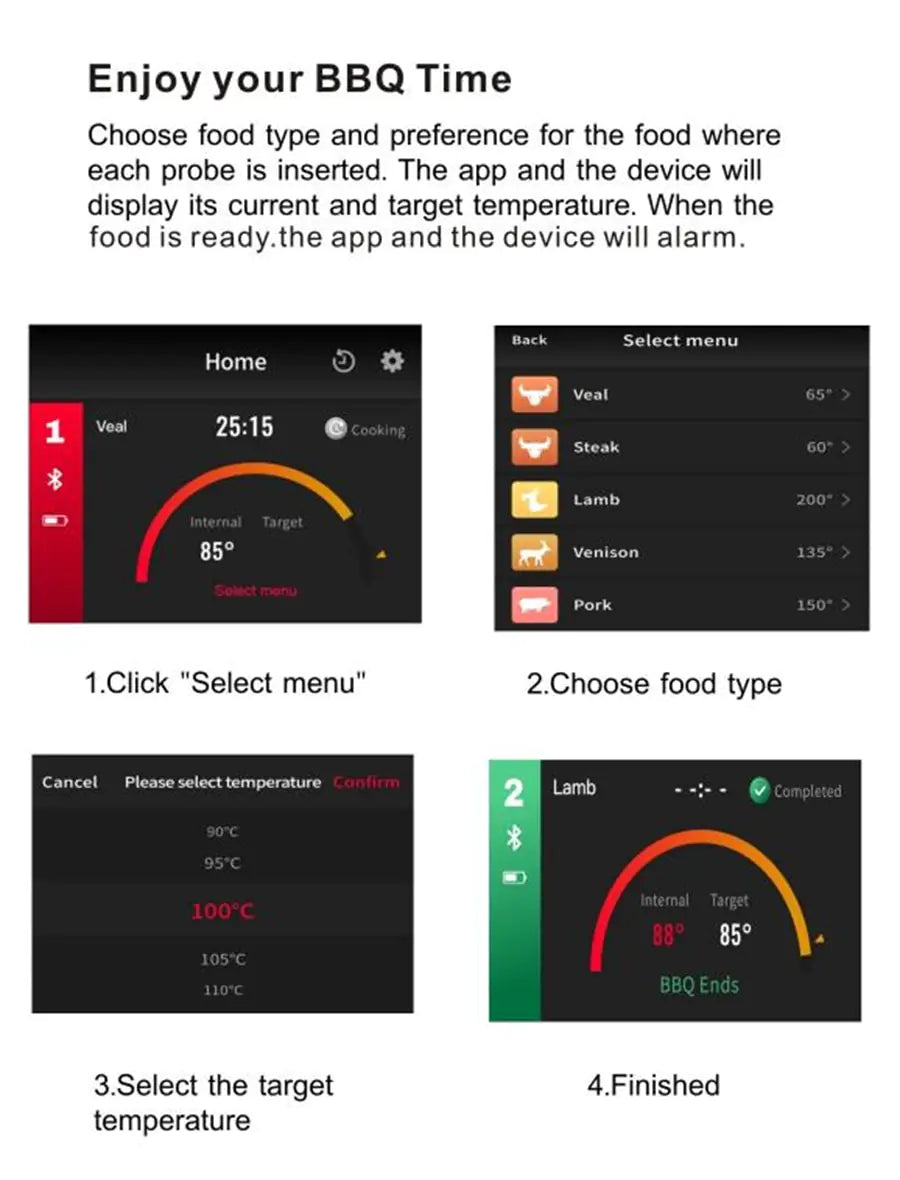 Pro Duo: WiFi Smart Meat Thermometer | 572°F High Heat Resistance | Long Range | Dual Probes | 2 Sensors | BBQ, Oven, Grill, Smoker, Air Fryer, Deep Fryer | iOS & Android App