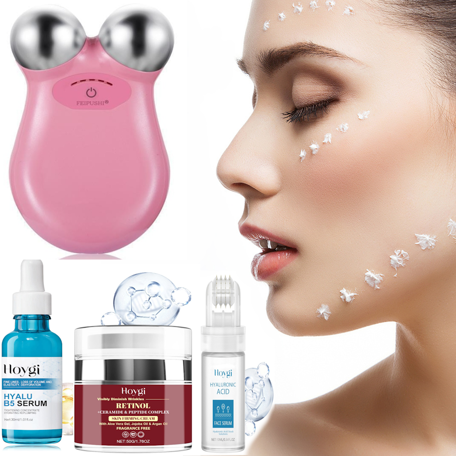 Facial Toning Device Starter Kit, with Rejuvenating Serum