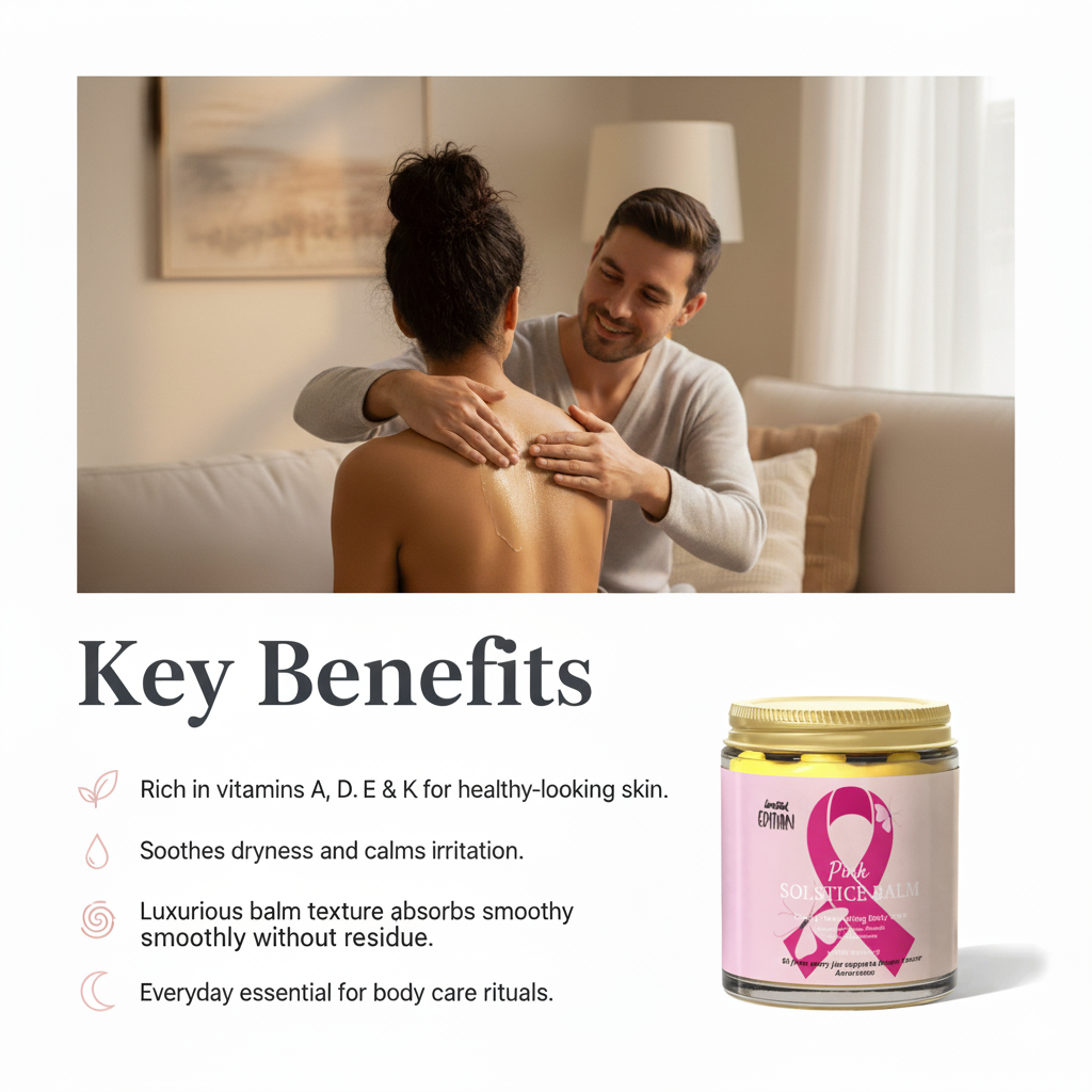 Solstice Honey Tallow Body Balm | Pink Ribbon Edition