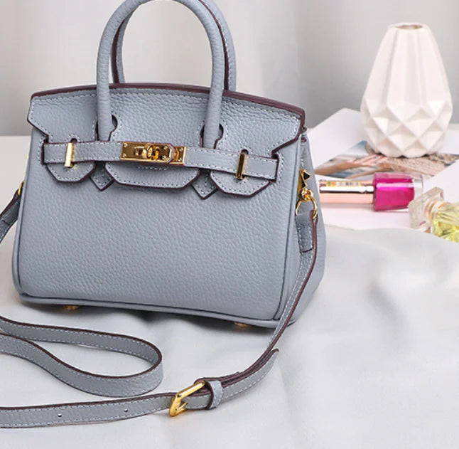 Mini Leather Handbag w/ Shoulder Strap