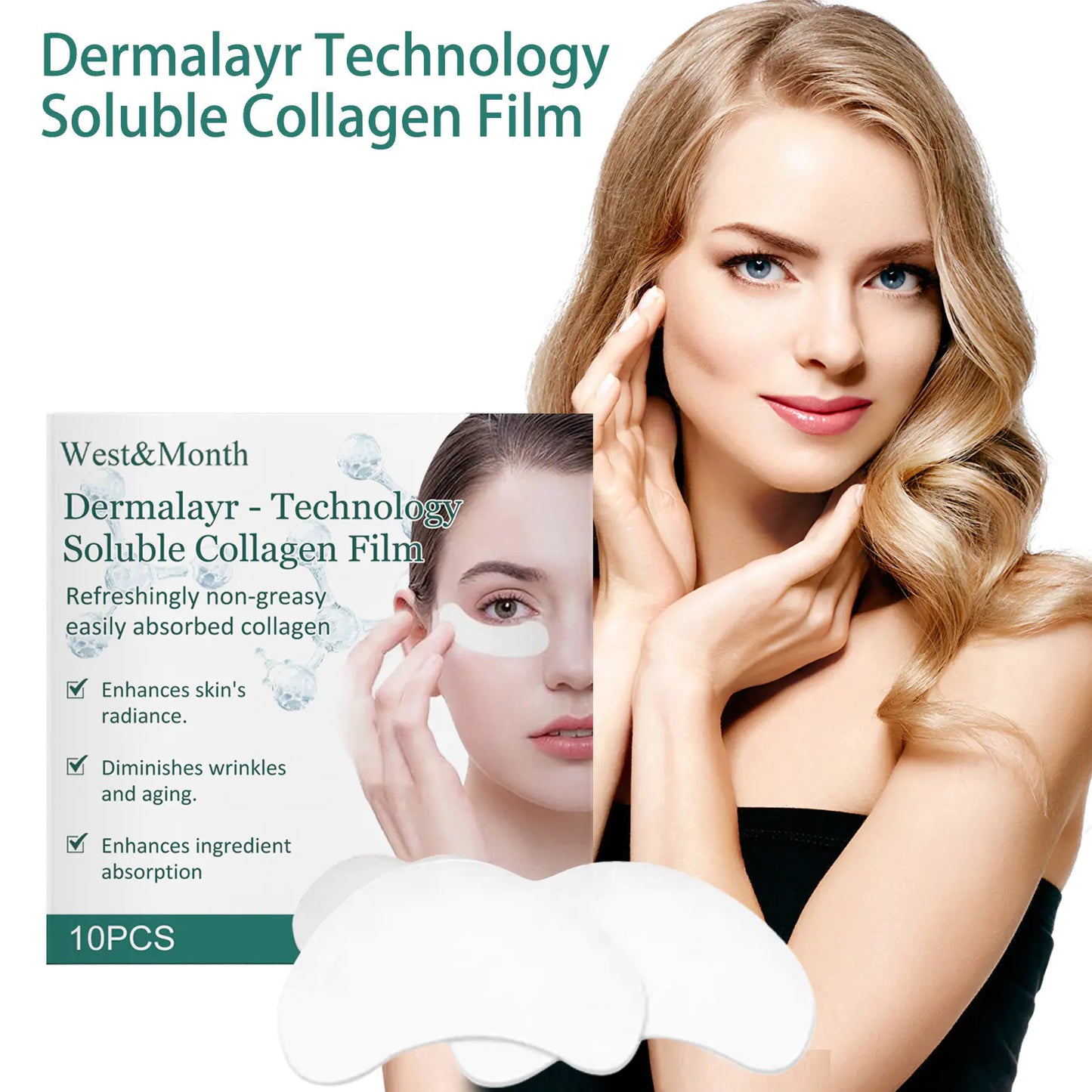 Intensive Hydrating Collagen Eye Masks | Under-Eye Treatment for a Youthful Glow