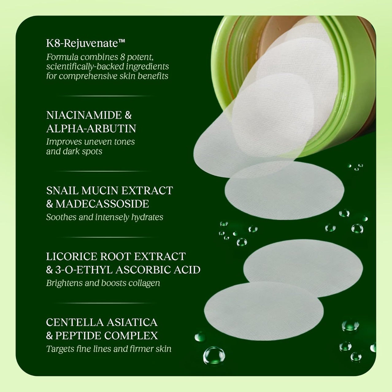 Wrinkle Minimizing Toner Pads (One Box)