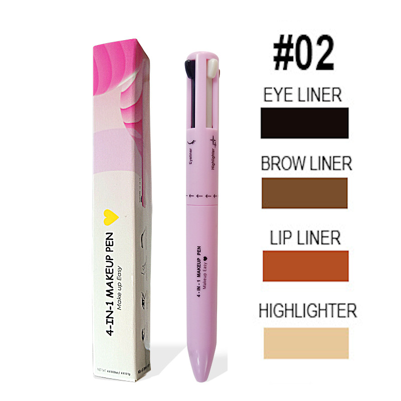 GlamPen 4-in-1 Makeup Pen with Four Colors (Single)