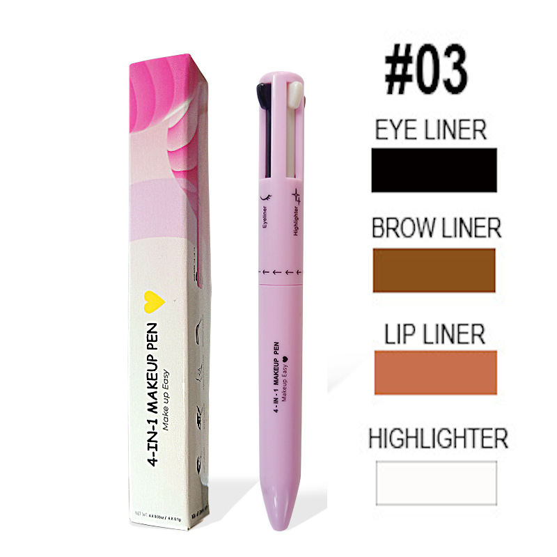 GlamPen 4-in-1 Makeup Pen with Four Colors (Single)