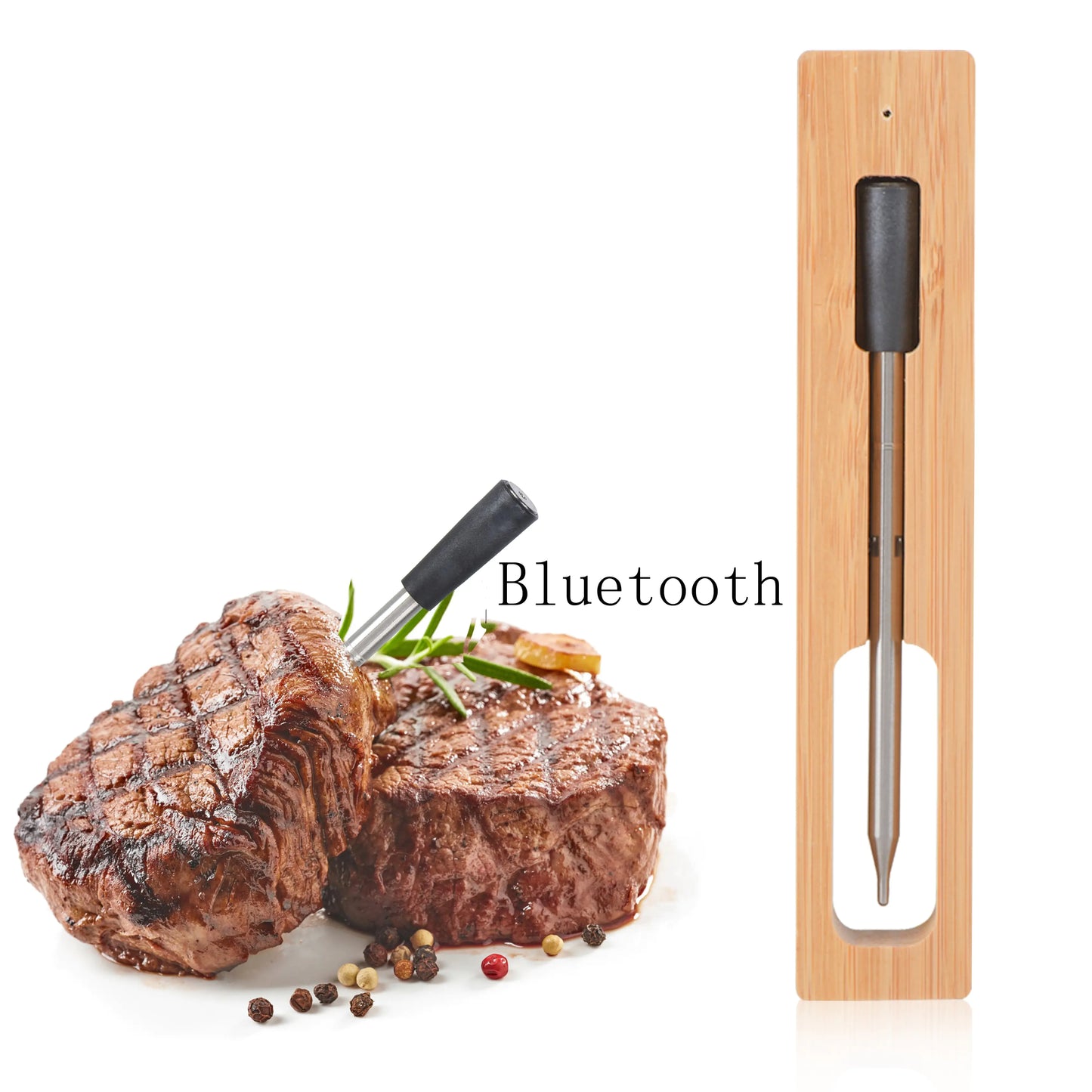 Pro Duo: WiFi Smart Meat Thermometer | 572°F High Heat Resistance | Long Range | Dual Probes | 2 Sensors | BBQ, Oven, Grill, Smoker, Air Fryer, Deep Fryer | iOS & Android App