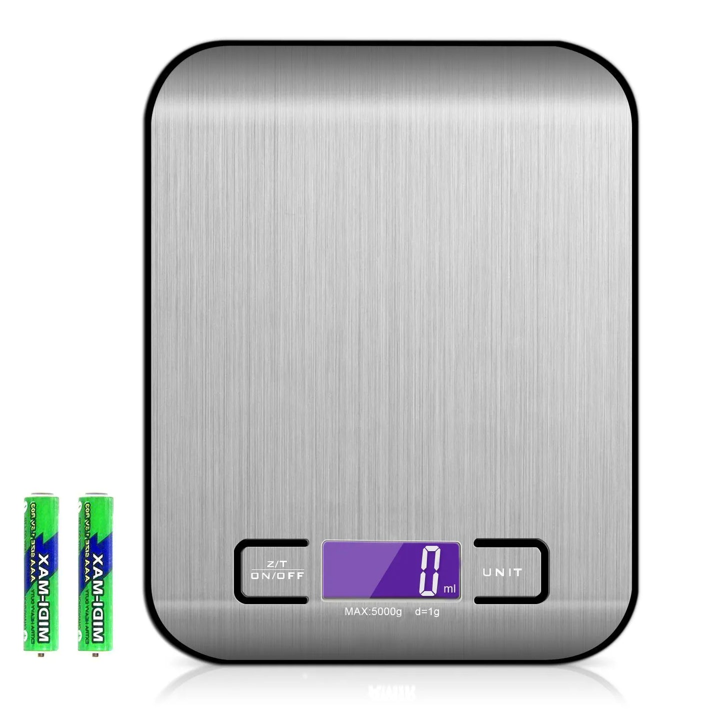 Rechargeable Food Kitchen Scale, Digital Grams and Ounces for Weight Loss, Baking, Cooking, Keto and Meal Prep, LCD Display,