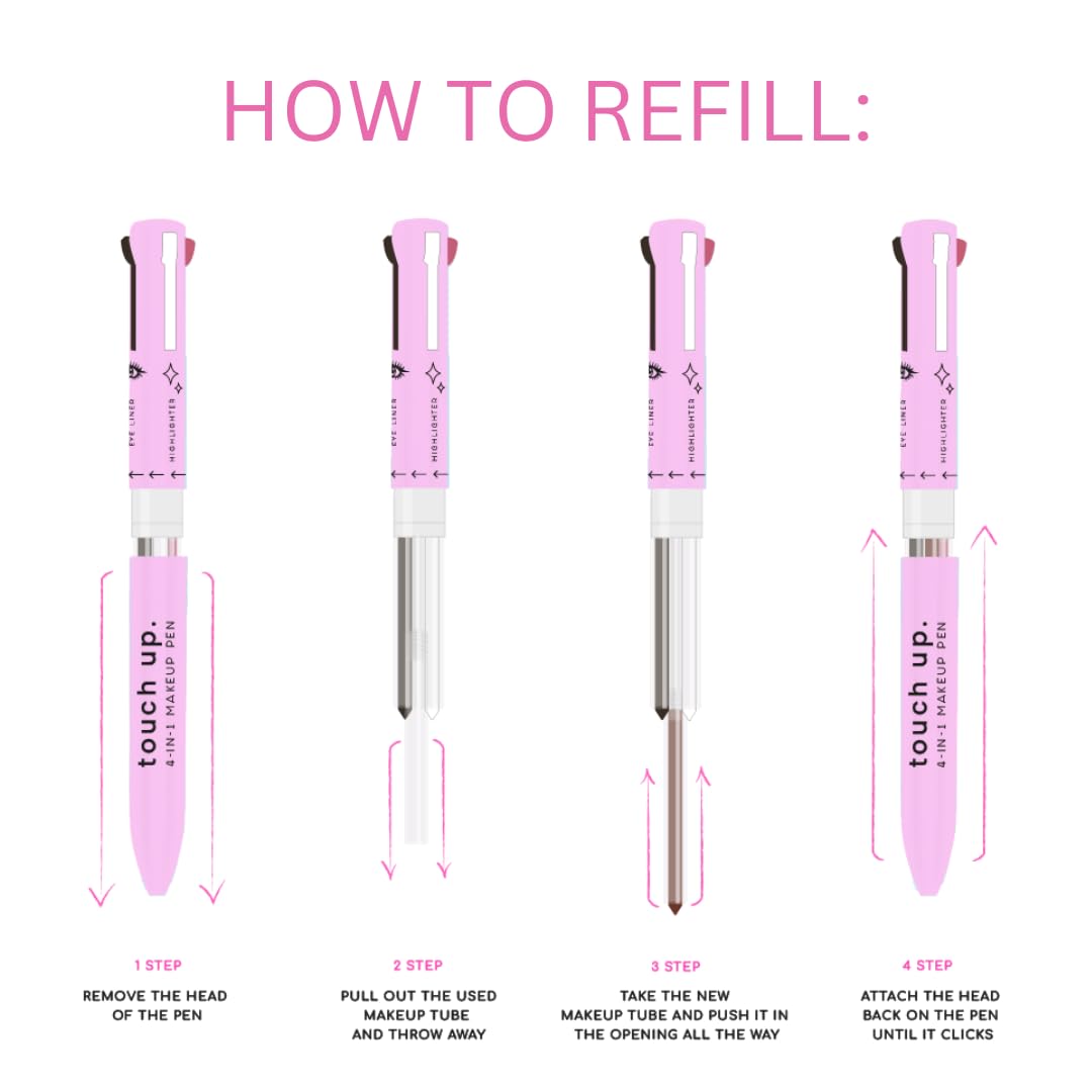 GlamPen 4-in-1 Makeup Pen with Four Colors (Single)