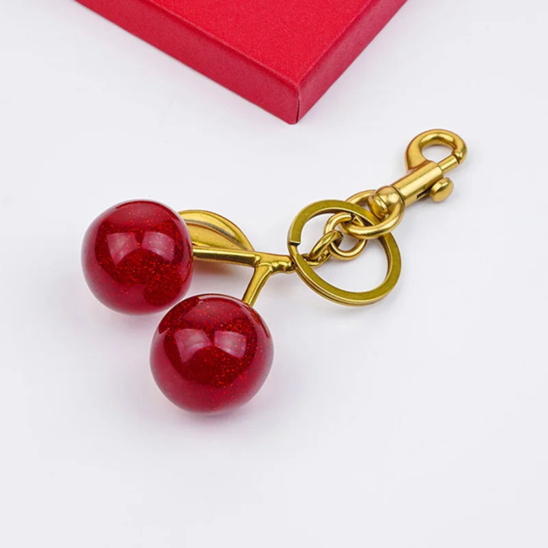 Exquisite Cherry Bag Charm