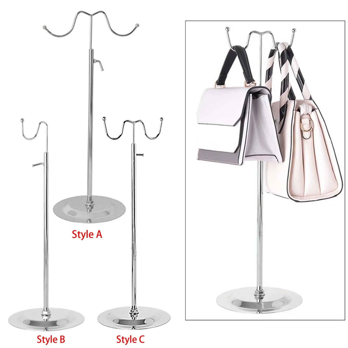 Stylish & Adjustable Handbag Display Stand