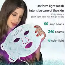 Photon Rejuvenation 4 Colors Led Red Light Therapy Infrared Face Mask with Neck Soft Mask Led Therapy Rejuvenation Anti-Aging Wrinkle Acne