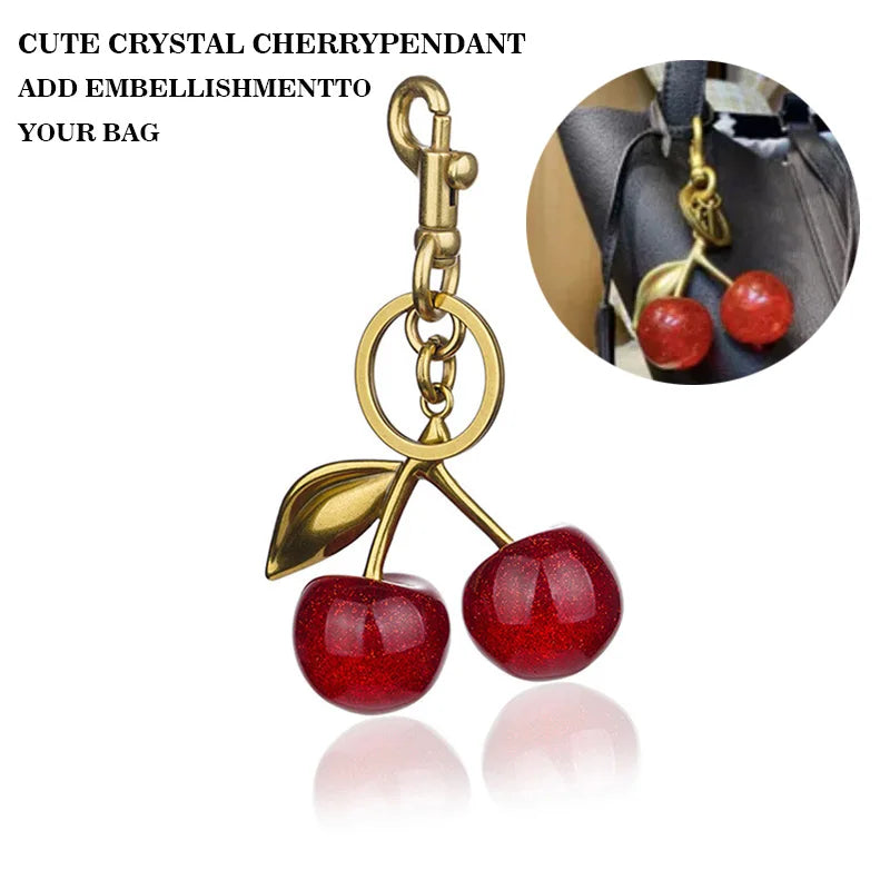 Exquisite Cherry Bag Charm