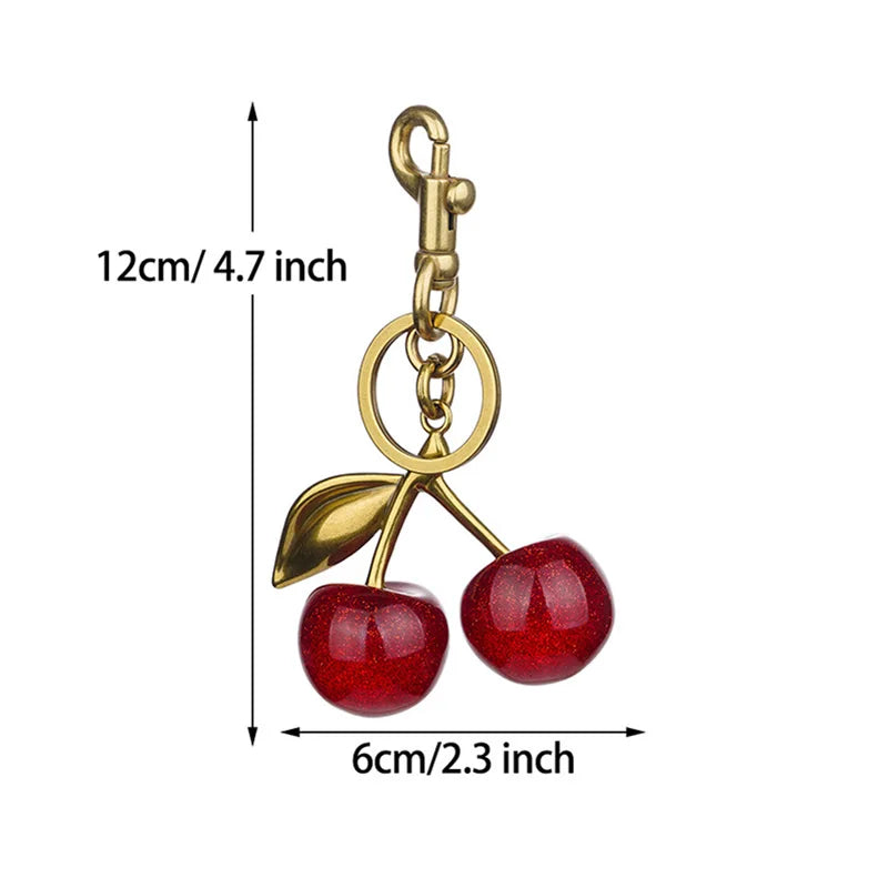 Exquisite Cherry Bag Charm