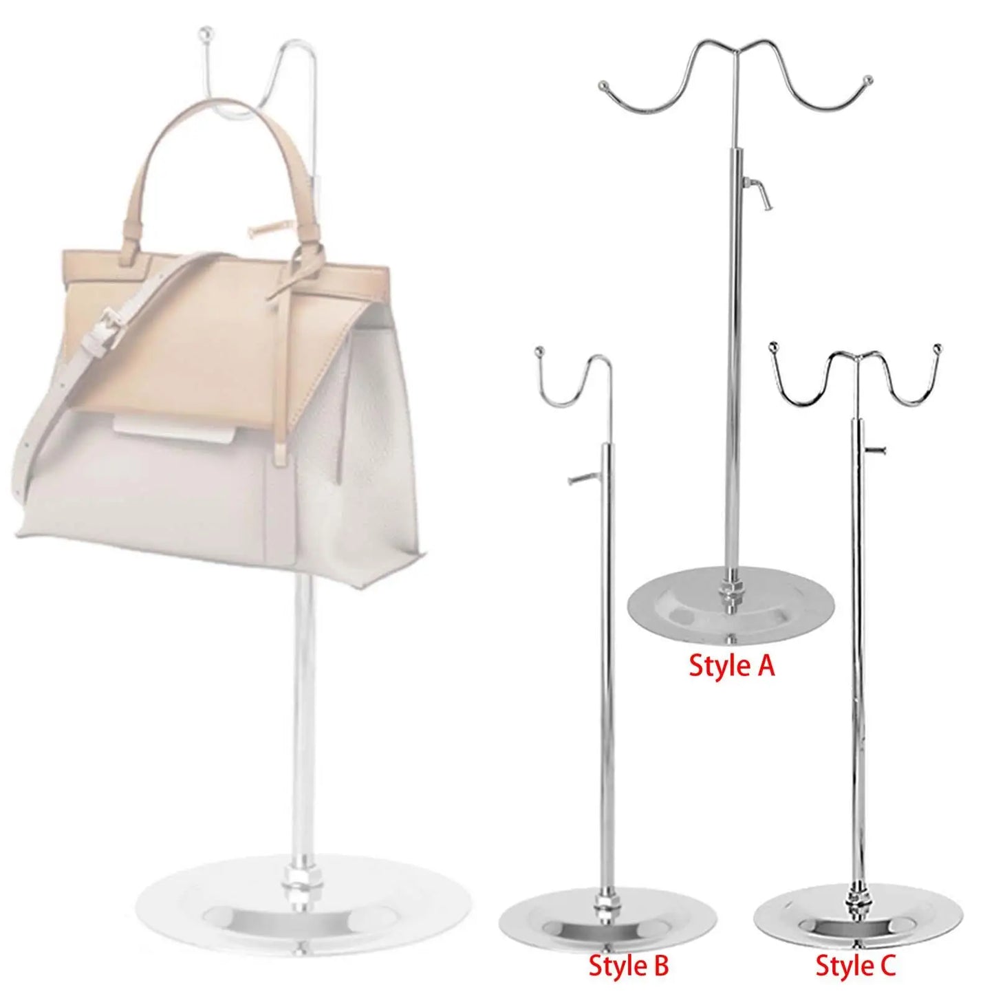 Stylish & Adjustable Handbag Display Stand