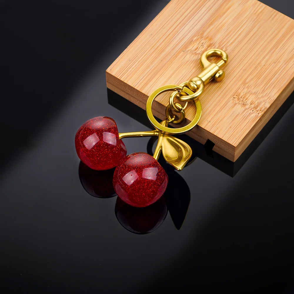 Exquisite Cherry Bag Charm