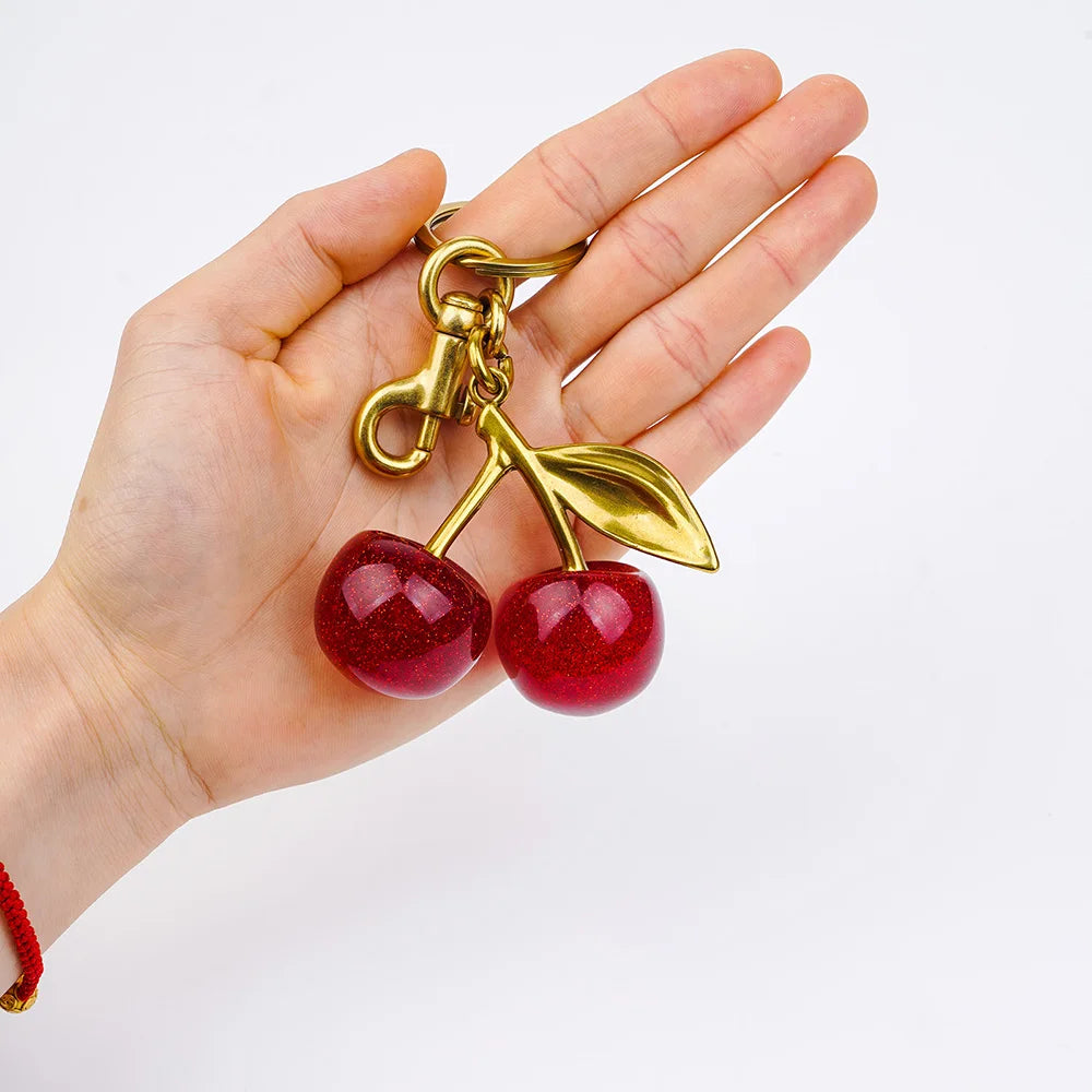 Exquisite Cherry Bag Charm