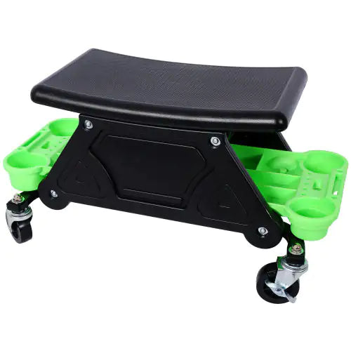 Mechanical Bench 300 Lb Capacity Garage Stool Gift, Heavy Duty Rolling Mechanical Seat With Three Slide-Out Tool Trays And Drawers, Auto Repair, Car Detailing