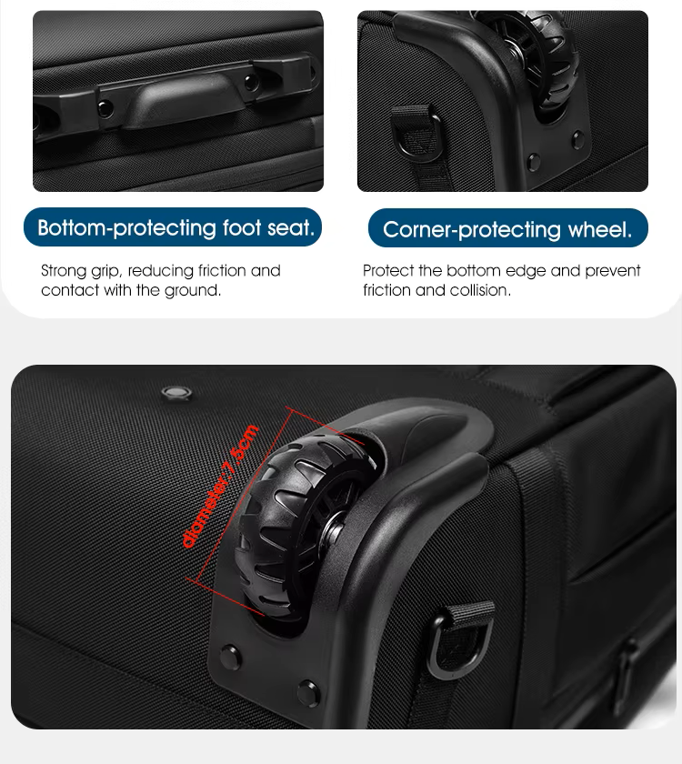 Travel Trolley Vacuum Compression Wheeled Suitcase