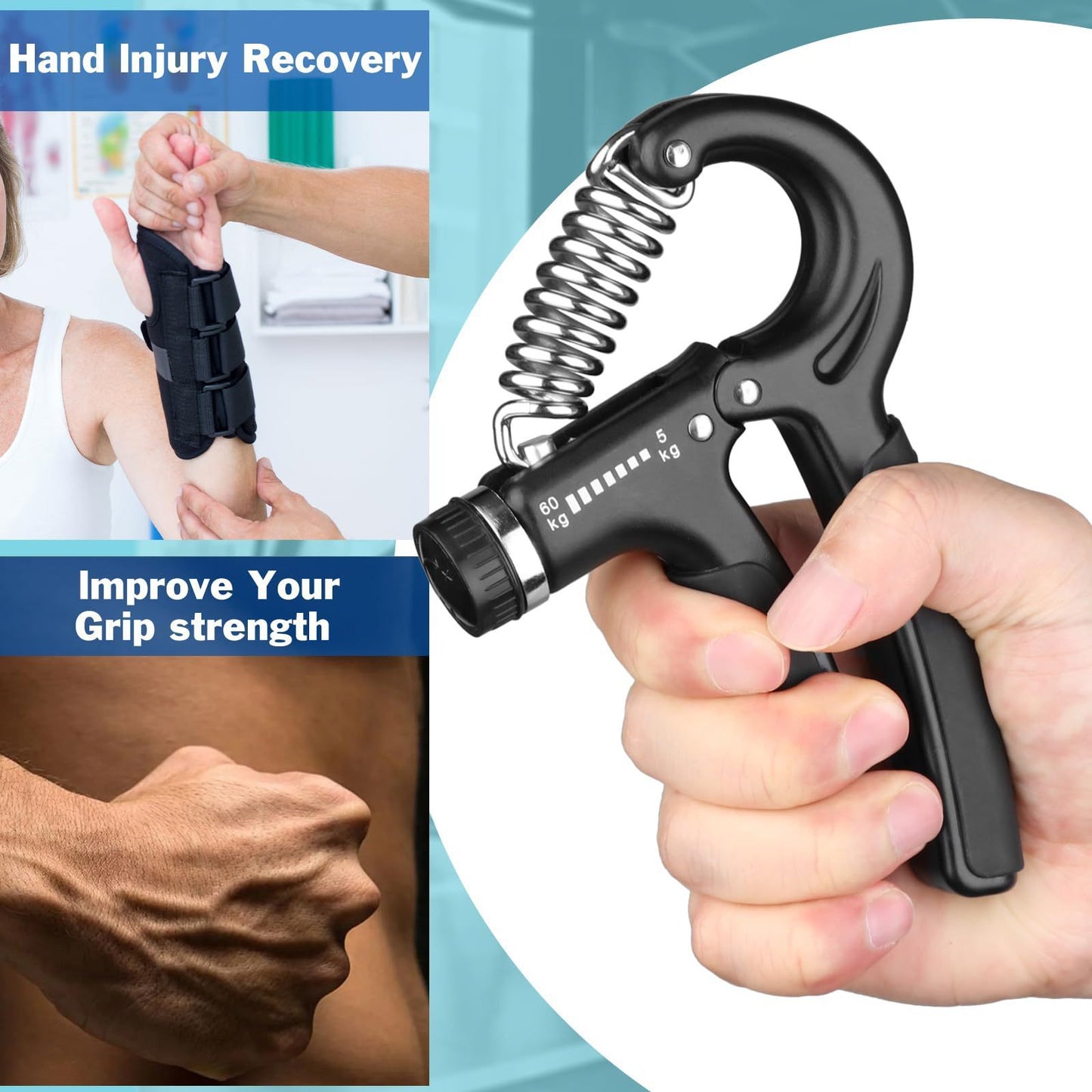 Professional Hand-Strength and Muscle Developer - Adjustable Tension