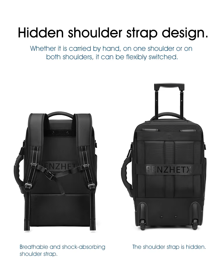 Travel Trolley Vacuum Compression Wheeled Suitcase
