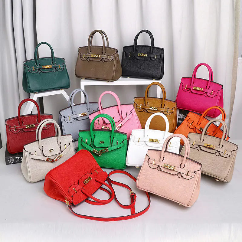 Mini Leather Handbag w/ Shoulder Strap