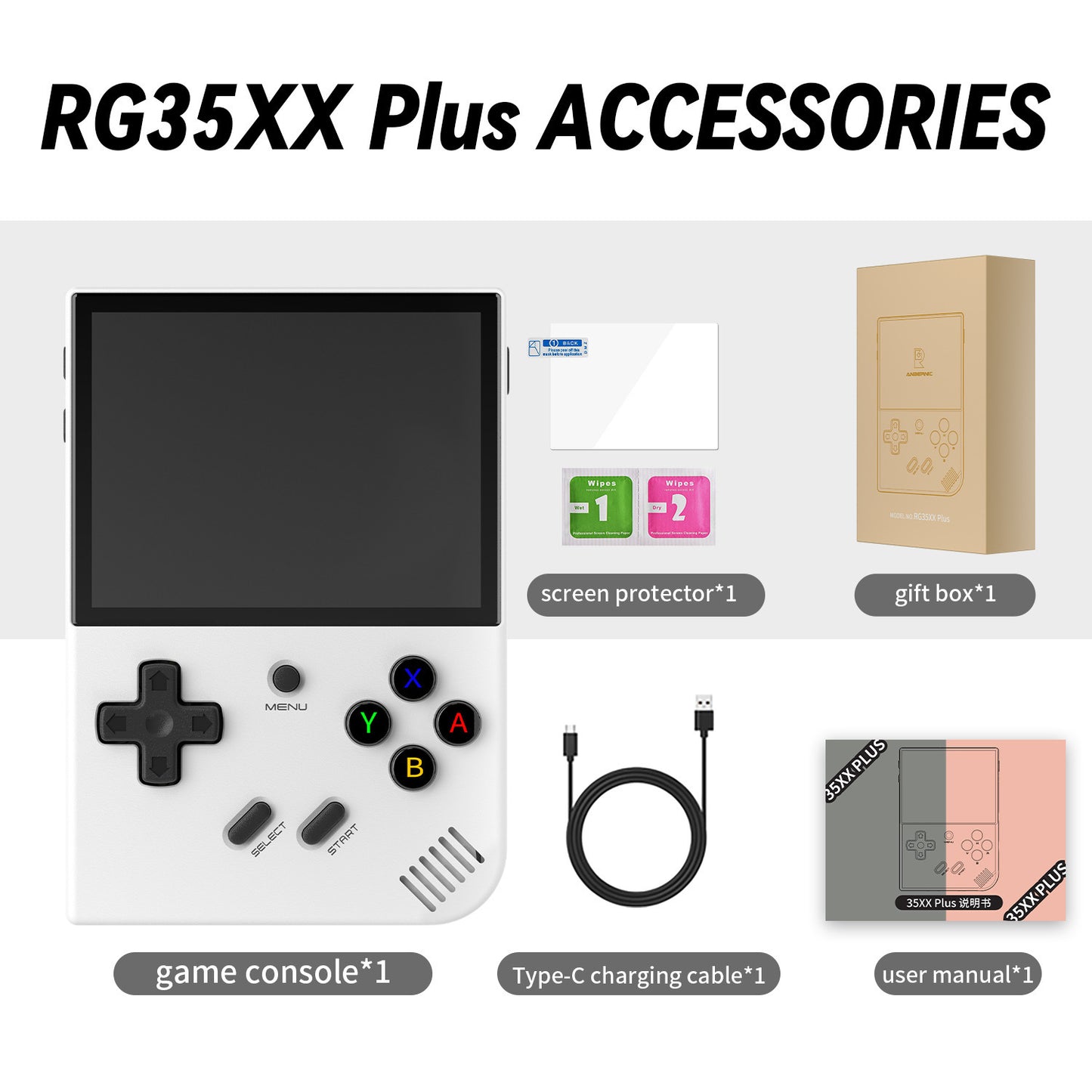 Vertical Handheld Retro Game Machine RG35XX PLUS