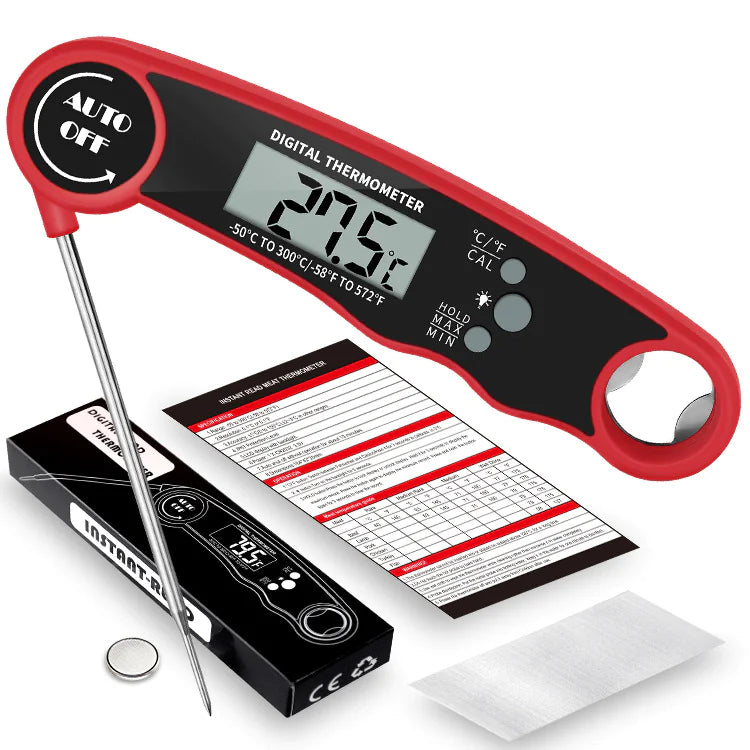 Grillers Digital Meat Thermometer - Instant Read Food Thermometer for Cooking Grilling Air Fryer Griddle Probe Kitchen Gadgets Essentials BBQ Accessories Grill Gifts for Mom and Dad