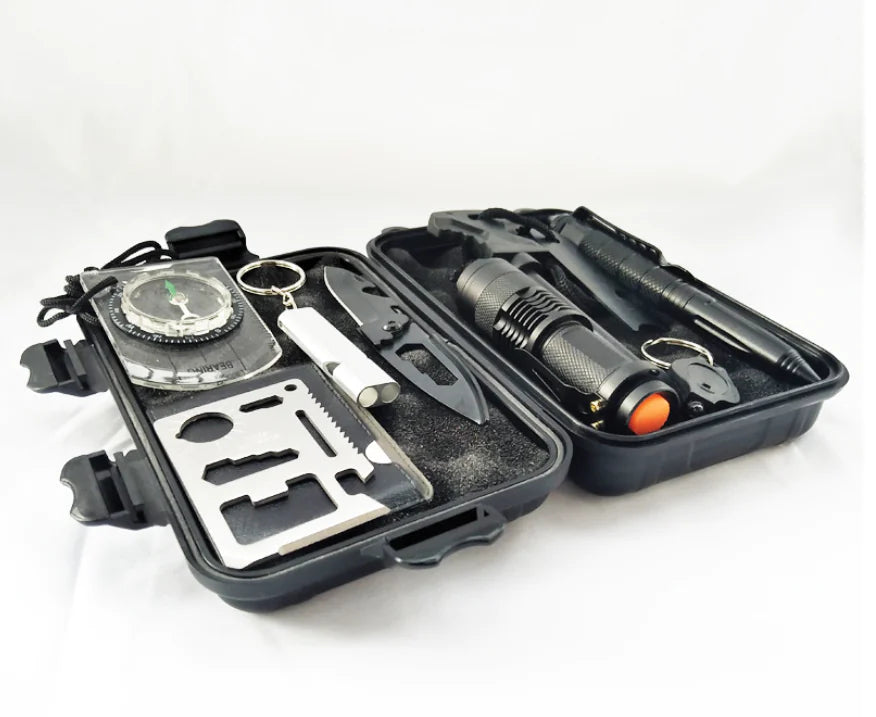 Survival Gear Kit with First Aid Supplies