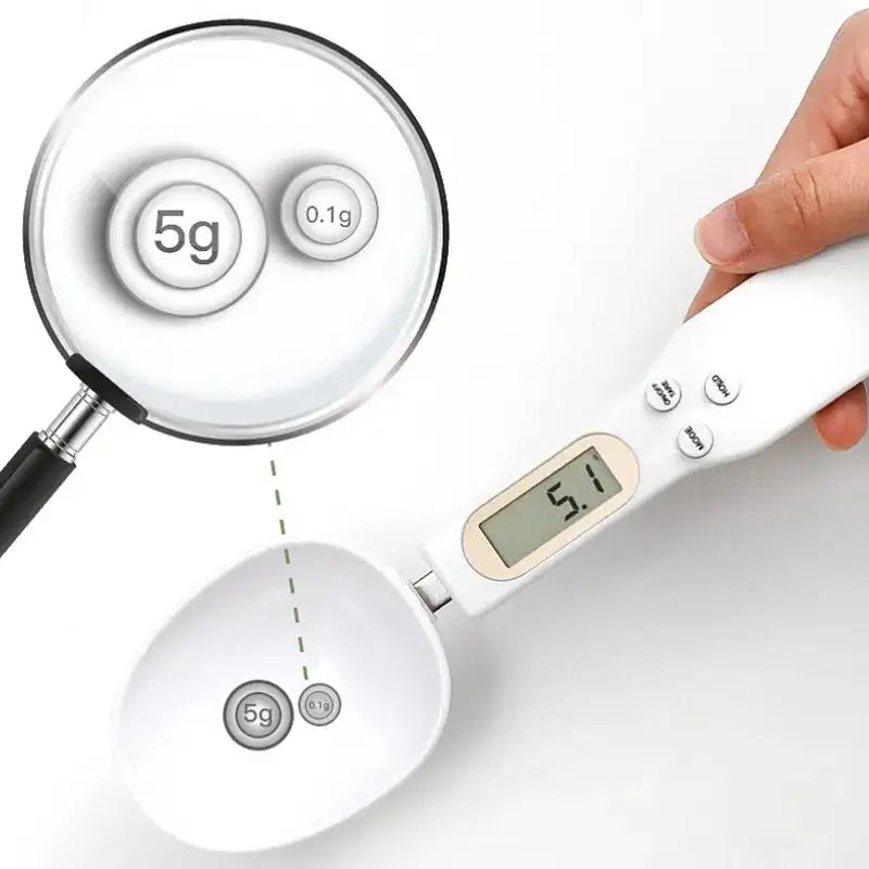 Digital Measuring Spoon Electronic Scale Spoon Weighing for Food Coffee Powder Tea Ingredients Spice Baking Kitchen Gram Measuring Spoons High Precision 0.1g