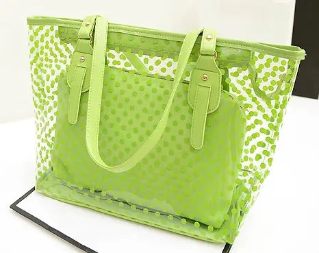 Polka Dot Jelly Bag, Candy Color Beach Tote