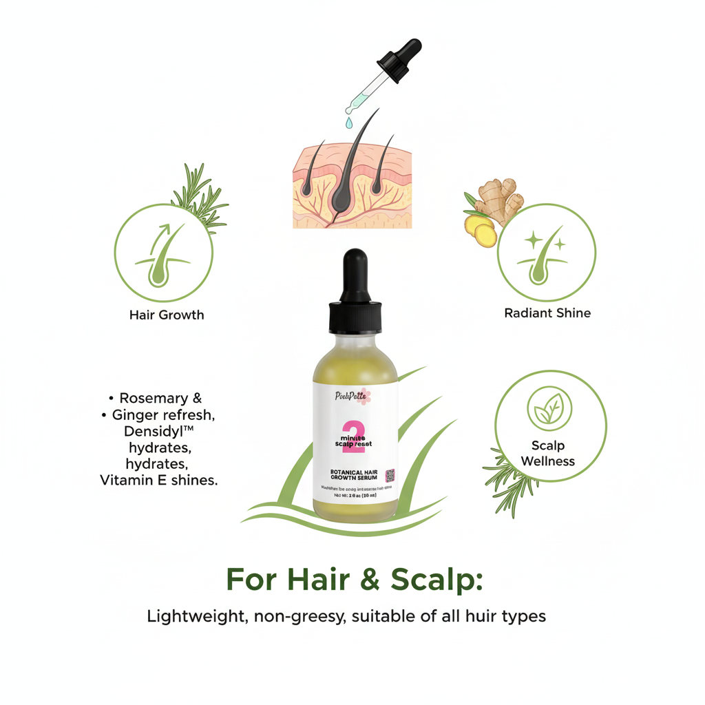 2 minute scalp reset - Botanical Hair Growth Serum