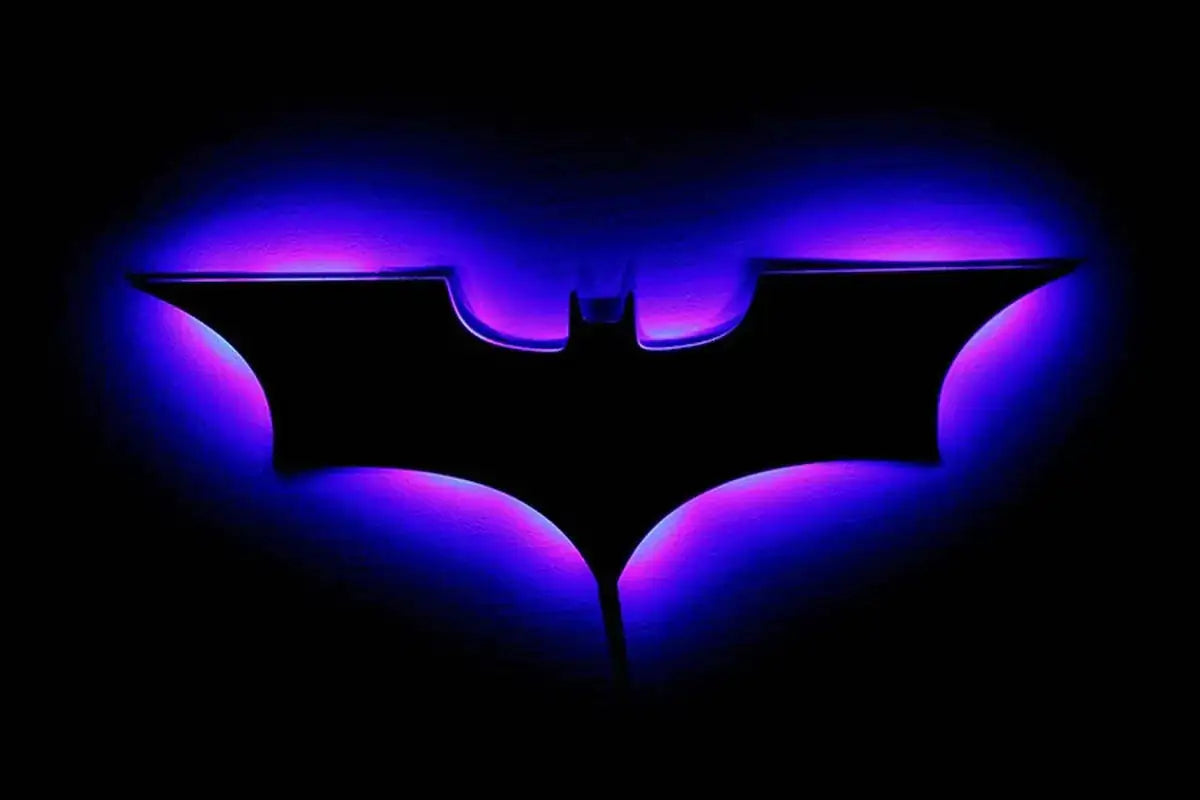 Glowing BAT wall ornament 16in