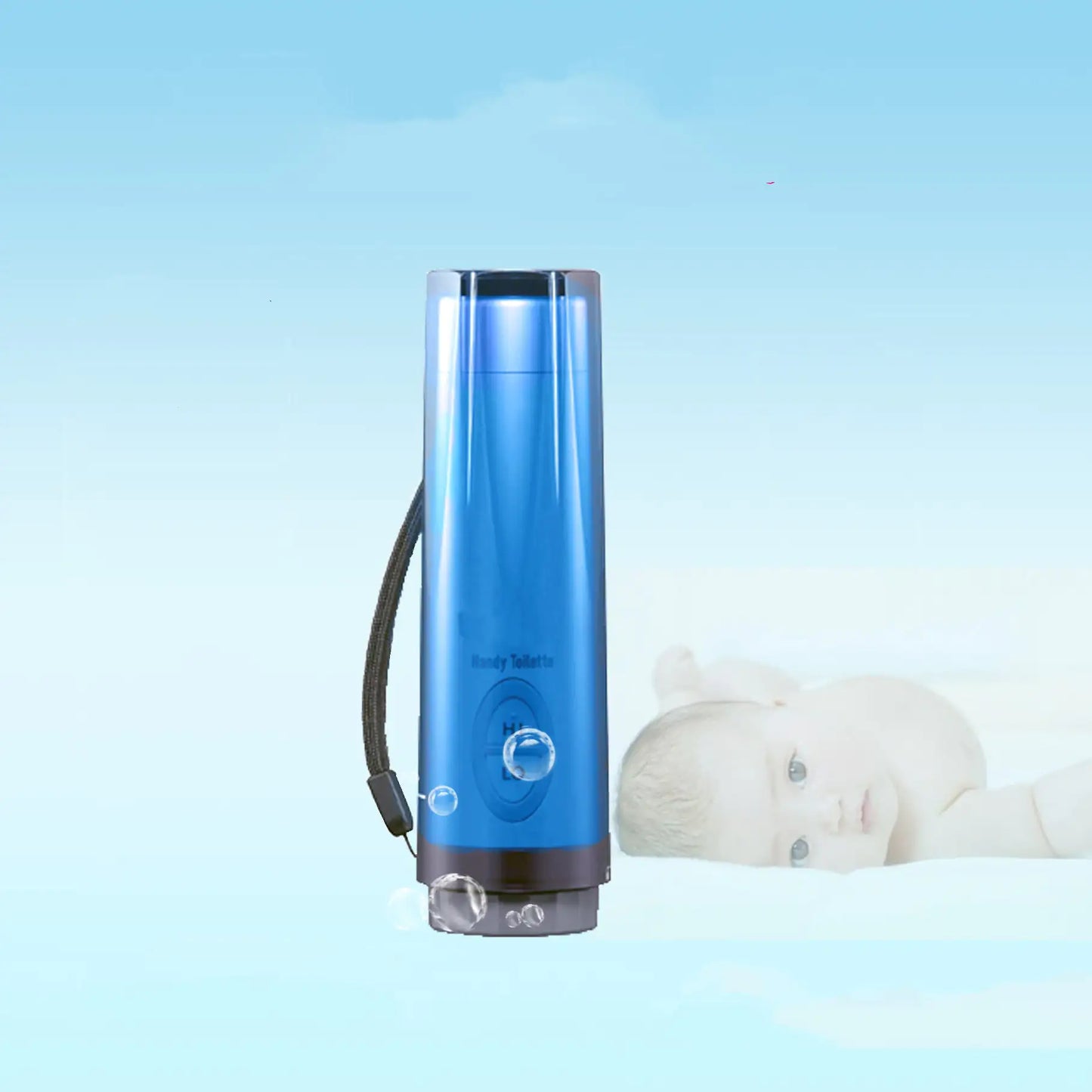 Upgraded Portable Electric Handheld Travel Bidet, Contains Large Water Bottle, USB Charger, Handy Toilet Sprayer