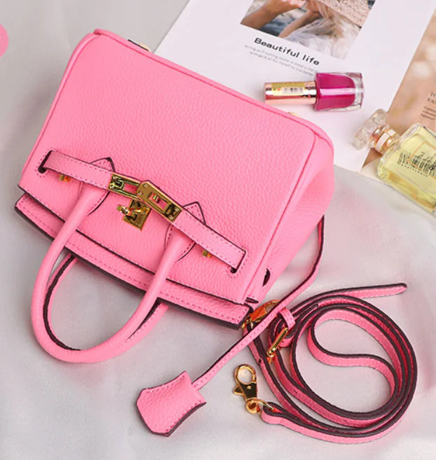 Mini Leather Handbag w/ Shoulder Strap