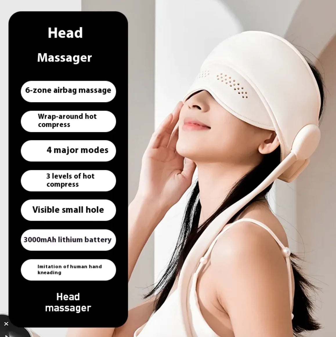 Head And Eye Integrated Massage Instrument Airbag Package Sleep Aid Home- zd
