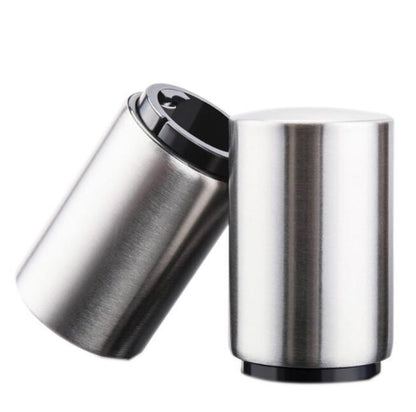 Premium Bottle Opener, Stainless Steel Automatic Push Down No Damage Quick to Open Small Portable Bottle Cap Openers for Home Bars Picnic Camping Hiking