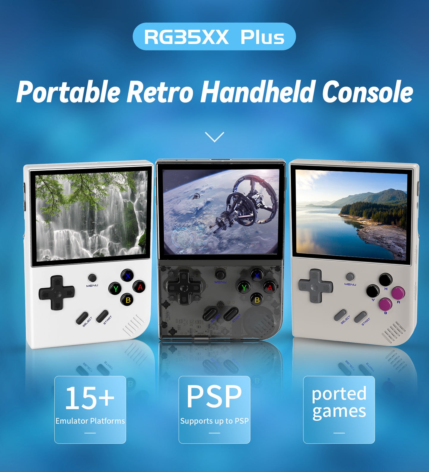 Vertical Handheld Retro Game Machine RG35XX PLUS