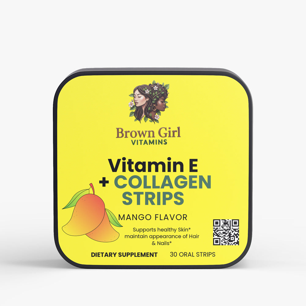 Hair, Nail, & Skin Collagen Strips with Vitamin E | Mango