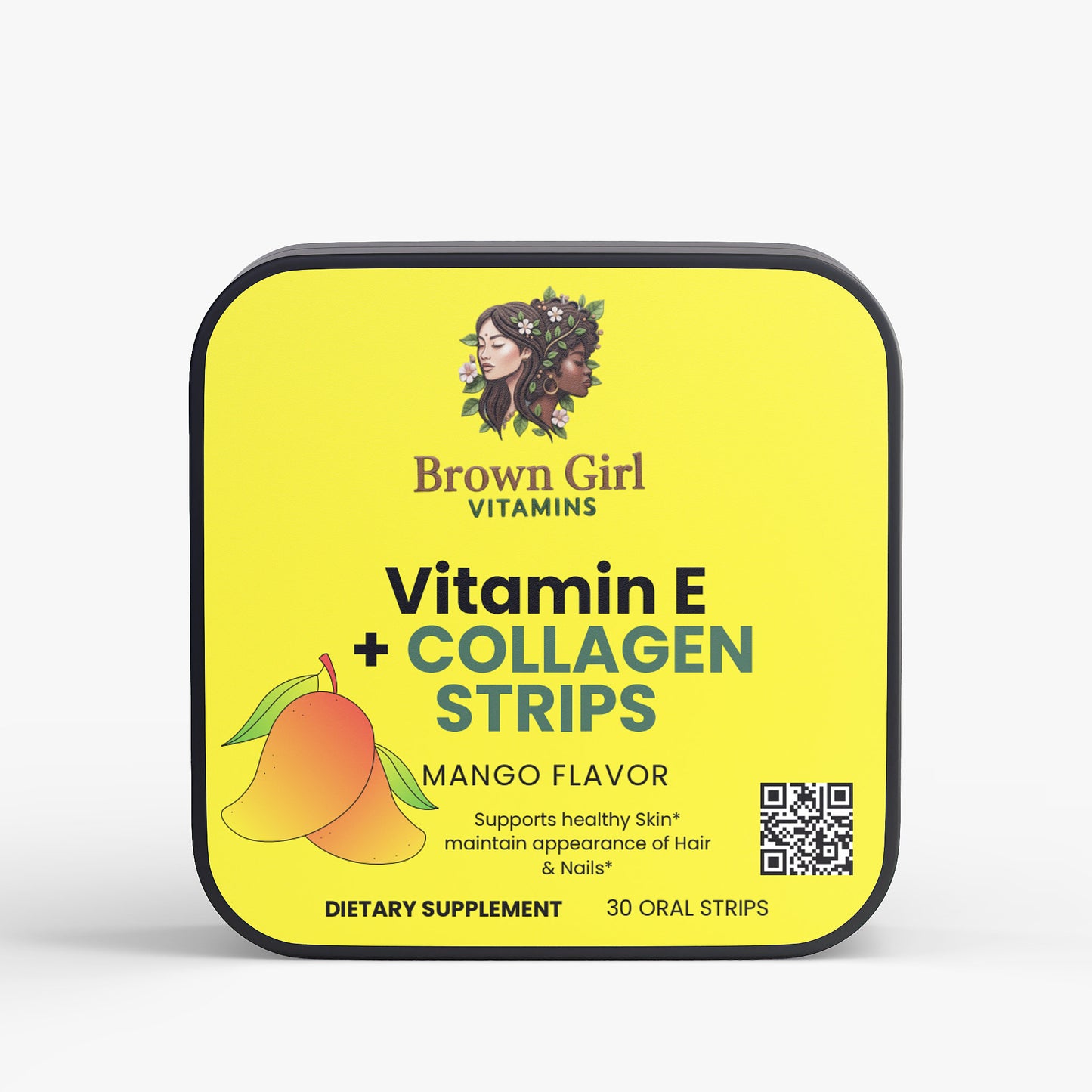 Hair, Nail, & Skin Collagen Strips with Vitamin E | Mango