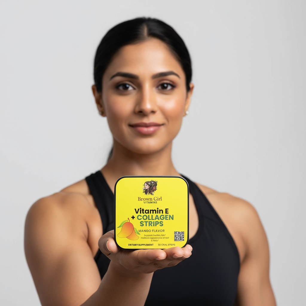 Hair, Nail, & Skin Collagen Strips with Vitamin E | Mango