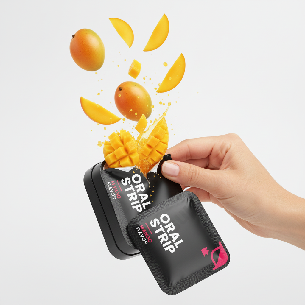 Hair, Nail, & Skin Collagen Strips with Vitamin E | Mango