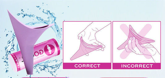 Female Urination Device, Reusable Female Urinal Silicone Women Pee Funnel Allows Women to Pee Standing Up, The Perfect Companion for Camping,Outdoor,Travel