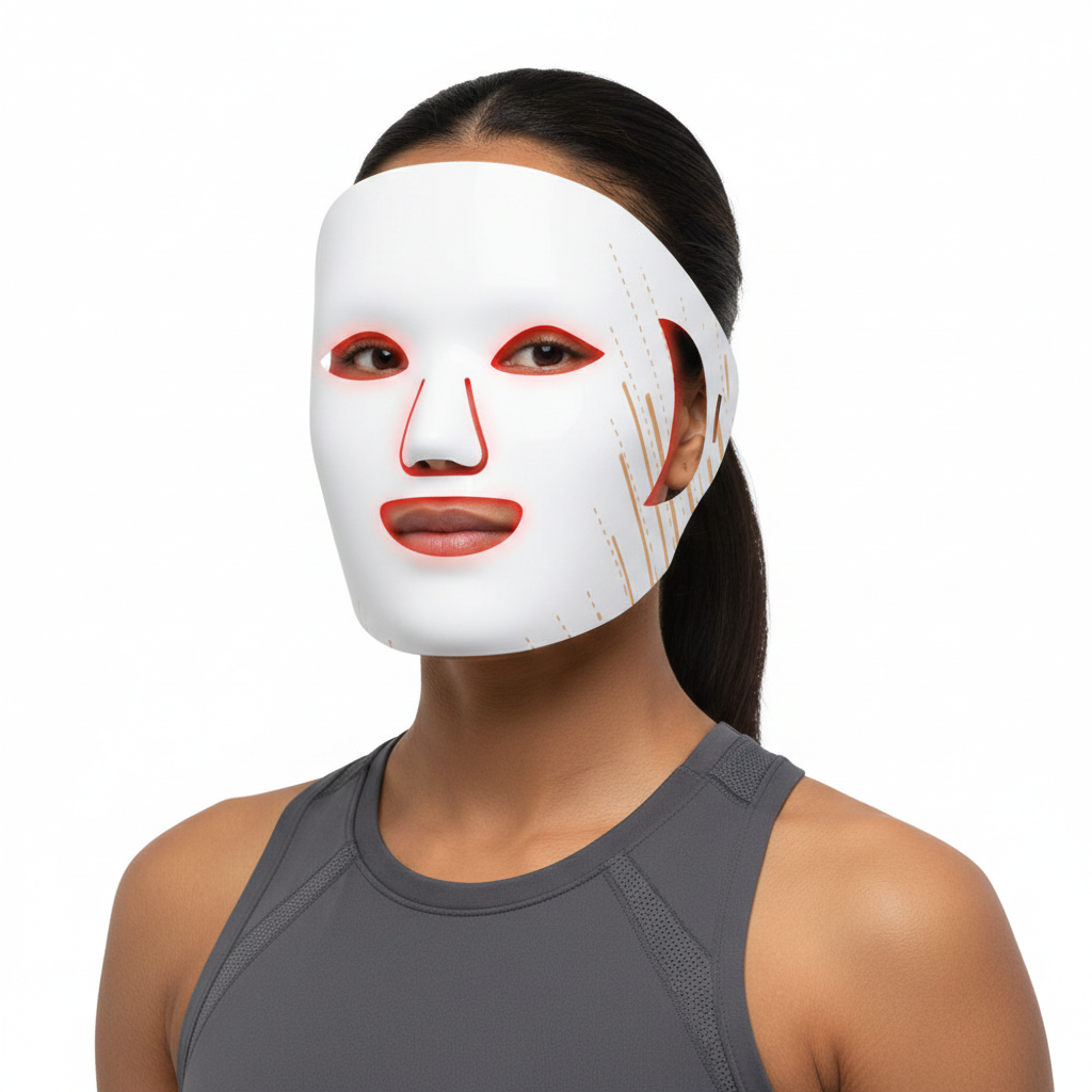 Red Light Therapy for Face, Red Light Therapy Mask, 7 Colors LED Facial Mask for Wrinkle Remove & Anti Aging, Skin Care Home Use,(Upgraded Version)