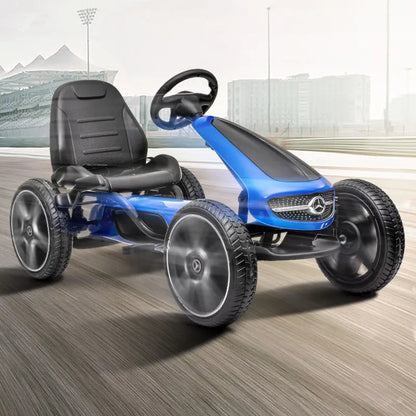 Mercedes Benz Go Kart Kids Ride-On Racer Cars 4 Wheel Pedal Powered Bicycle Kart