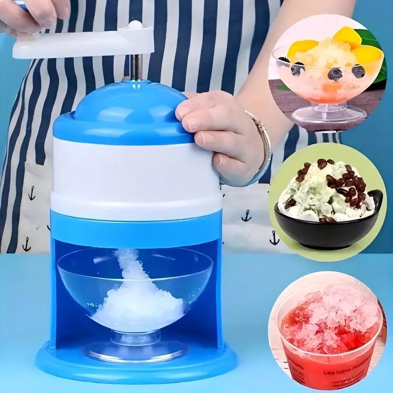 Ice Crusher Manual, Manual Ice Crusher Machine for Home, Ice Shaver with Hand Crank For Summer Parties And Barbecues