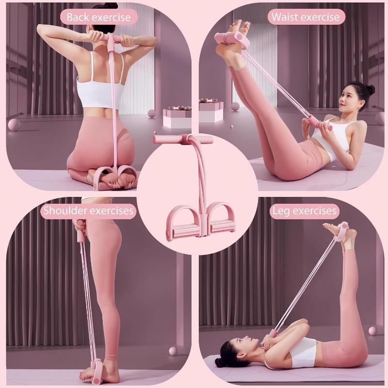 6-Tube Pedal Puller Resistance Rope, Foot Pedal Resistance Band, Yoga Elastic Exercise Bands, Stretching Slimming Training, Strength Exercise, Resistance Workout,