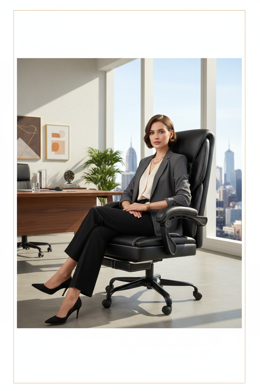 Gaming Chair, Office Chair With Inflatable Lumbar Support, Ergonomic Comfortable Wide Computer Chair With Footrest And Linked Soft Armrests, High Back 3D Enveloping Seat Cushion