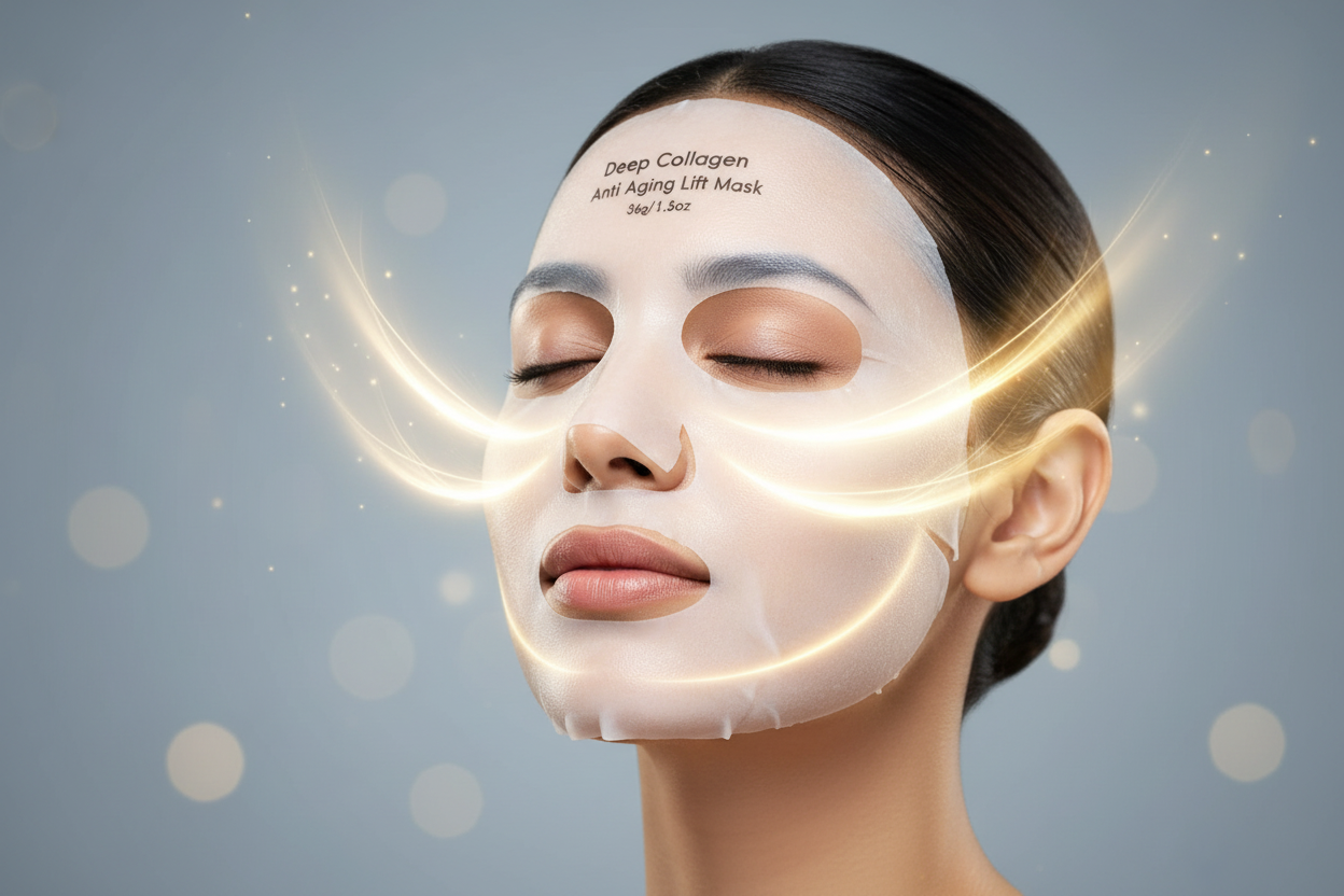 Rejuvenating Collagen Power Boosting Overnight Mask (4ea) | The Hydrating Glowing Facial Mask for Firm, Radiant Skin | Korean Skincare Essential (4 pcs/1 Box)